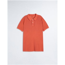 Piquet Polo, Men, Dark Orange
