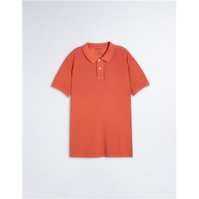 Piquet Polo, Men, Dark Orange