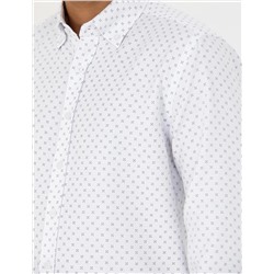 Lacivert Slim Fit Uzun Kollu Gömlek