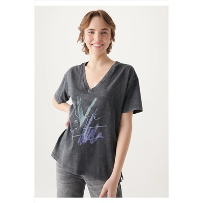 Mavi Baskılı Istanbul Tişört Regular Fit / Normal Kesim 1601176-900