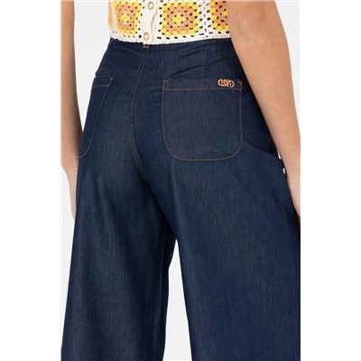 Kadın Koyu Lacivert Jean Pantolon
