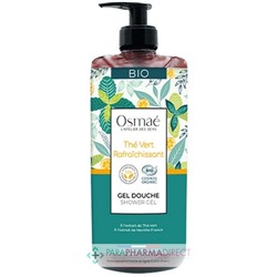 Osmaé Thé Vert Rafraîchissant - Gel Douche BIO 1 Litre