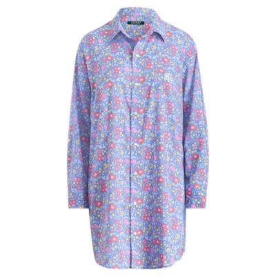 Cotton-Blend Sleep Shirt
