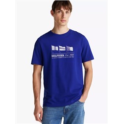 Embroidered Hilfiger Flags T-Shirt