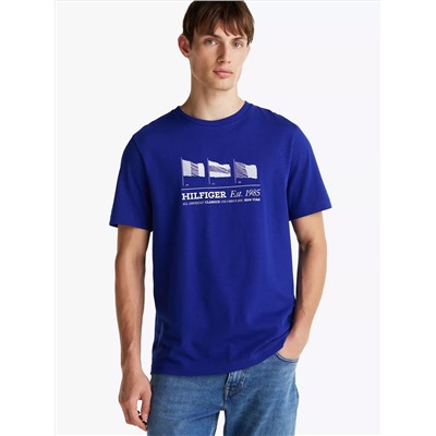 Embroidered Hilfiger Flags T-Shirt