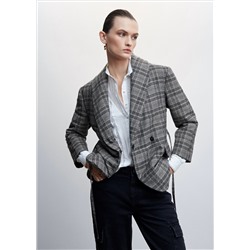 Chaqueta acolchada estructura cuadros