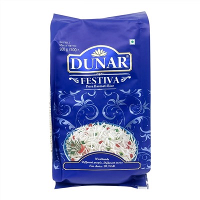 DUNAR DAILY Basmati Rice Festiva Рис Басмати Фестива 500г