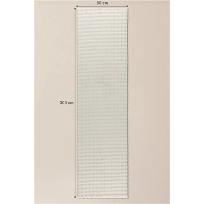 Vivre Bubble Halı - Krem - 80x300 cm