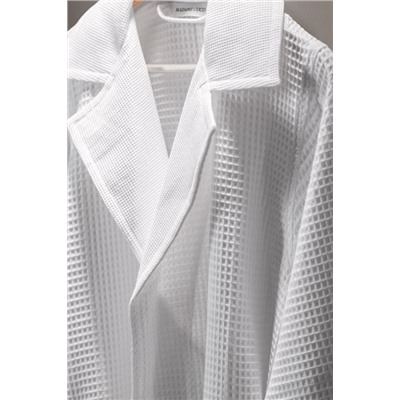 Blois %100 Pamuk Unisex Bornoz - Beyaz - Lüks Koleksiyon