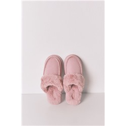 Zapatillas casa pelo sintético rosa