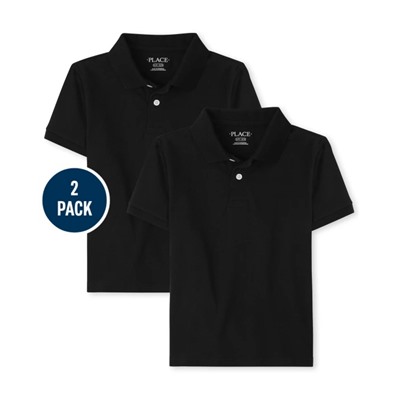 The Children’s Place  Boys Uniform Pique Polo 2-Pack - Multi Clr