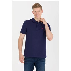 Erkek Lacivert Basic Polo Yaka Tişört