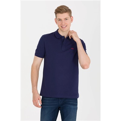 Erkek Lacivert Basic Polo Yaka Tişört