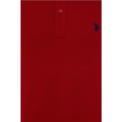 Erkek Bordo Basic Polo Yaka Tişört
