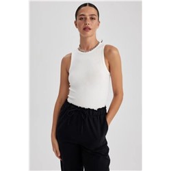 Defacto Slim Fit Bisiklet Yaka Fitilli Kaşkorse Atlet A8859AX23HS