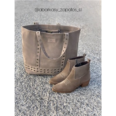 TEKILA 7005 Taupe+Ab.Zapatos SHOPPER PIEDRA АКЦИЯ