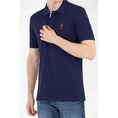 Erkek Lacivert Basic Polo Yaka Tişört