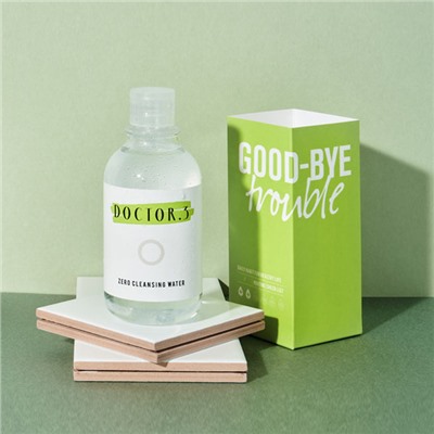 Good-Bye Trouble Zero Cleansing Water + Stay Calm Tea Tree Mask Sheet 1ea, Очищающая вода для чувствительной кожи