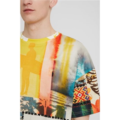 Camiseta unisex patch hawaiano