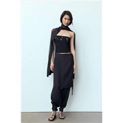 FLAT LEATHER SLIDER SANDALS