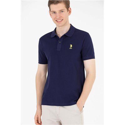 Erkek Lacivert Basic Polo Yaka Tişört