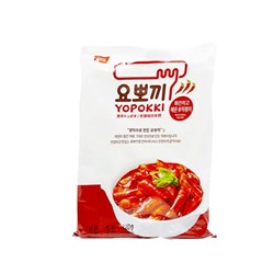 YOPPOKI Hot&amp;Spicy Topokki rice cake Токпокки рисовые палочки с остро-пряным соусом пакет 120г