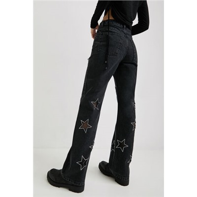 Vaqueros slim estrellas glitter