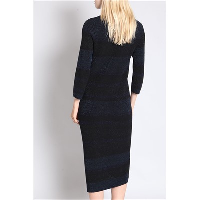 Vestido Negro y azul