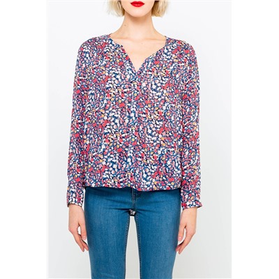 Blusa Azul marino y rosa