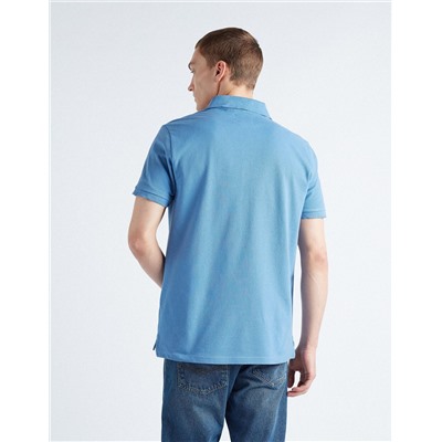 Father's Day' Piquet Polo, Men, Light Blue