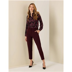 Siyah Regular Fit Desenli Uzun Kollu Gömlek