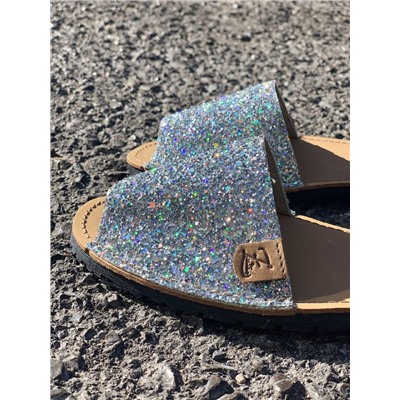 AB. Zapatos 320-5 GLITTER PLATA+GLITTER ESTRELLA