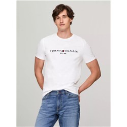 Embroidered Tommy Logo Slim Fit T-Shirt