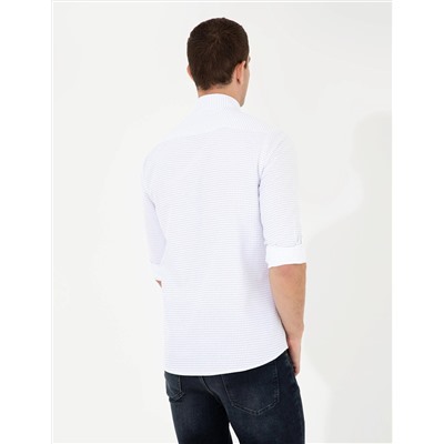 Saks Slim Fit Uzun Kollu Gömlek