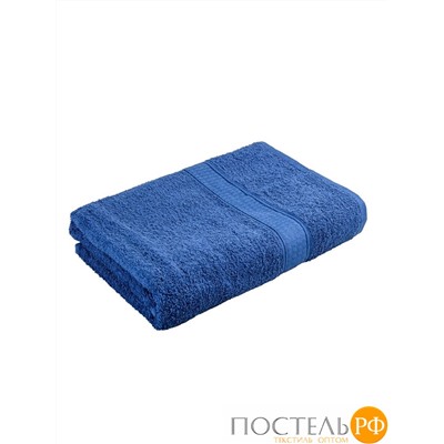 529698/8-2 Полотенце махровое с бордюром тем.син. 50*90, 420гр/м2