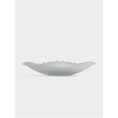 Ваза для фруктов, 40х8 см, стекло Р, серебристая, Avila