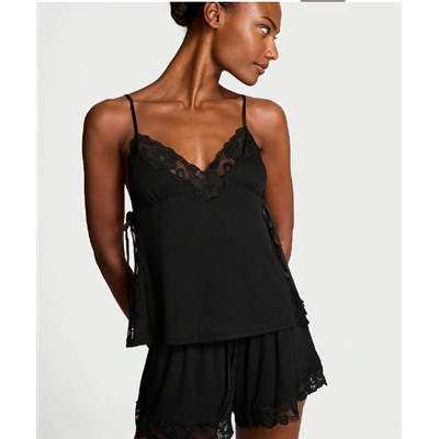 Victoria's Secret Ribbed Modal & Lace Cami Shorts Set