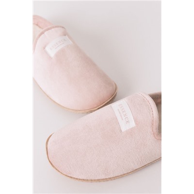 Zapatillas casa velour rosa