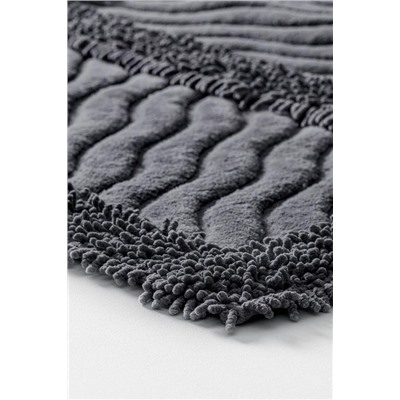 Marlie Banyo Paspası - Koyu Gri - 60x100 cm