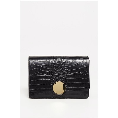 Bandolera de piel Raba Negro