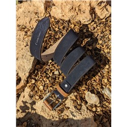 Ab.Zapatos Pelle cinturon (140) Marino