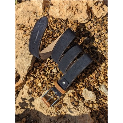 Ab.Zapatos Pelle cinturon (140) Marino