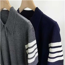 Классическая повседневная рубашка поло в полоску Thom  Brown*e ОРИГИНАЛ! 🔥🔥🔥🔥🔥