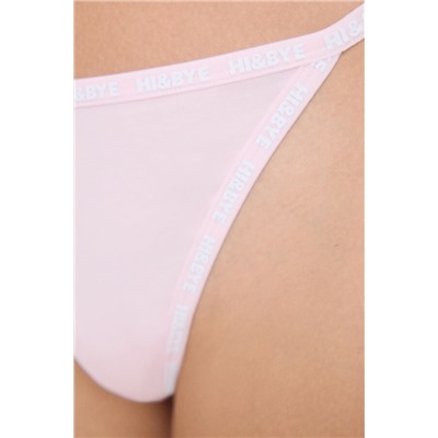 Pack 3 tangas tira rosa, gris, azul