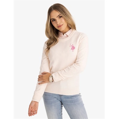 LARGE LOGO CREW NECK SWEATER