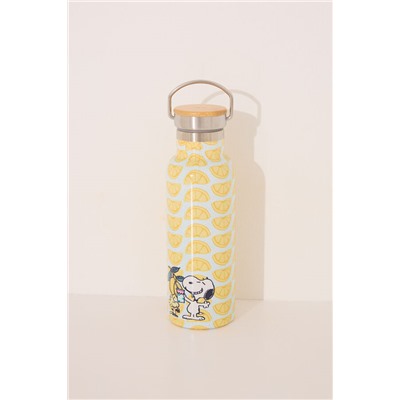 Botella metal print limones Snoopy
