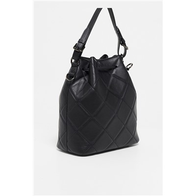 Bolso saco de piel Angy Negro
