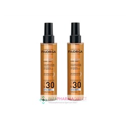 Filorga UV-Bronze Body SPF30 Haute Protection Solaire Huile Corporelle Anti-Age Activatrice de Bronzage 2x150ml * PROMO LE 2EME A 50% *Lot  × 2