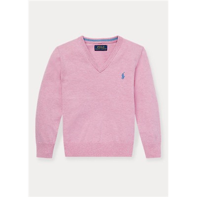 Boys 2-7 Cotton V-Neck Sweater