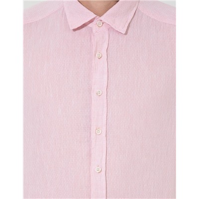 Pembe Regular Fit Uzun Kollu Gömlek